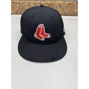 Vintage 90s Boston Red Sox Fitted Large Hat MLB‎ The G Cap Baseball Dark Blue